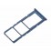 Original Samsung NanoSim + microSD Karten-Halter, Sim Ablage, Tray in Farbe blau für Samsung Galaxy M32 (SM-M325F) Smartphone, Ersatzteil Teilenummer GH98-46835B