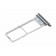 Original Samsung Galaxy Note 20 (SM-N980, SM-N981) Dual NanoSim Karten-Halter, Sim Ablage, Tray in Farbe Mystic Grey, Ersatzteil Artikelnummer GH98-45734A