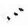 Original Sennheiser Ohrpolster-Set Ohradapter, Ohrstöpsel aus Kunststoff für In-Ear-Kopfhörer in Farbe schwarz, Ersatzteil Teilenummer 517682