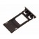 Original Sony Sim +SD Karten Halter, Sim Ablage, Tray in Farbe schwarz für Sony Xperia X F5121 Smartphone, Handy, Ersatzteil Teilenummer 1302-4830