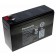 Panasonic UP-VWA1232P2 Blei Gel Akku AGM, 6,3mm und 4,8mm Flachstecker, 12 Volt, 6,4Ah