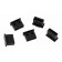 Staubschutzkappen-Set für USB Typ-A Buchse, 5 Stück, schwarz