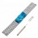 Uhrenarmband für Samsung Gear S3 u.a. Smartwatch Fitnesstracker, Edelstahl, silber, 22mm