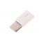 Adapter USB-C Stecker auf Micro-USB Buchse, weiß, Konverter