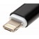 USB-Datenkabel (USB 2.0) 2in1, iPhone / Micro-USB, Nylonmantel, 1m, schwarz