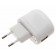 Ladeadapter Ladegerät Netzteil USB 2,1A z.B. für Apple iPad iPhone iPod Handy, Tablet, Navigationsgeräte wie TomTom, Garmin, PDA, oder Smartphone wie Samsung Galaxy Tab, Galaxy S4,  S5 in weiß