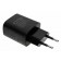 USB Typ-C Schnellladegerät (Ladeadapter, Netzteil) mit maximaler Ausgangsleistung von 20W in Farbe schwarz