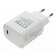 USB Typ-C Schnellladegerät 20W weiss, 5V 3A, 9V 2,22A, 12V 1,67A, Ladeadapter, Netzteil