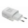 USB Typ-C Schnellladegerät (Ladeadapter, Netzteil) mit maximaler Ausgangsleistung von 20W in Farbe weiß