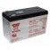 Yuasa NP7-12L Bleiakku Lead-Acid, VdS, kompatibel mit CSB GP1270 F2, 12V, 7Ah 