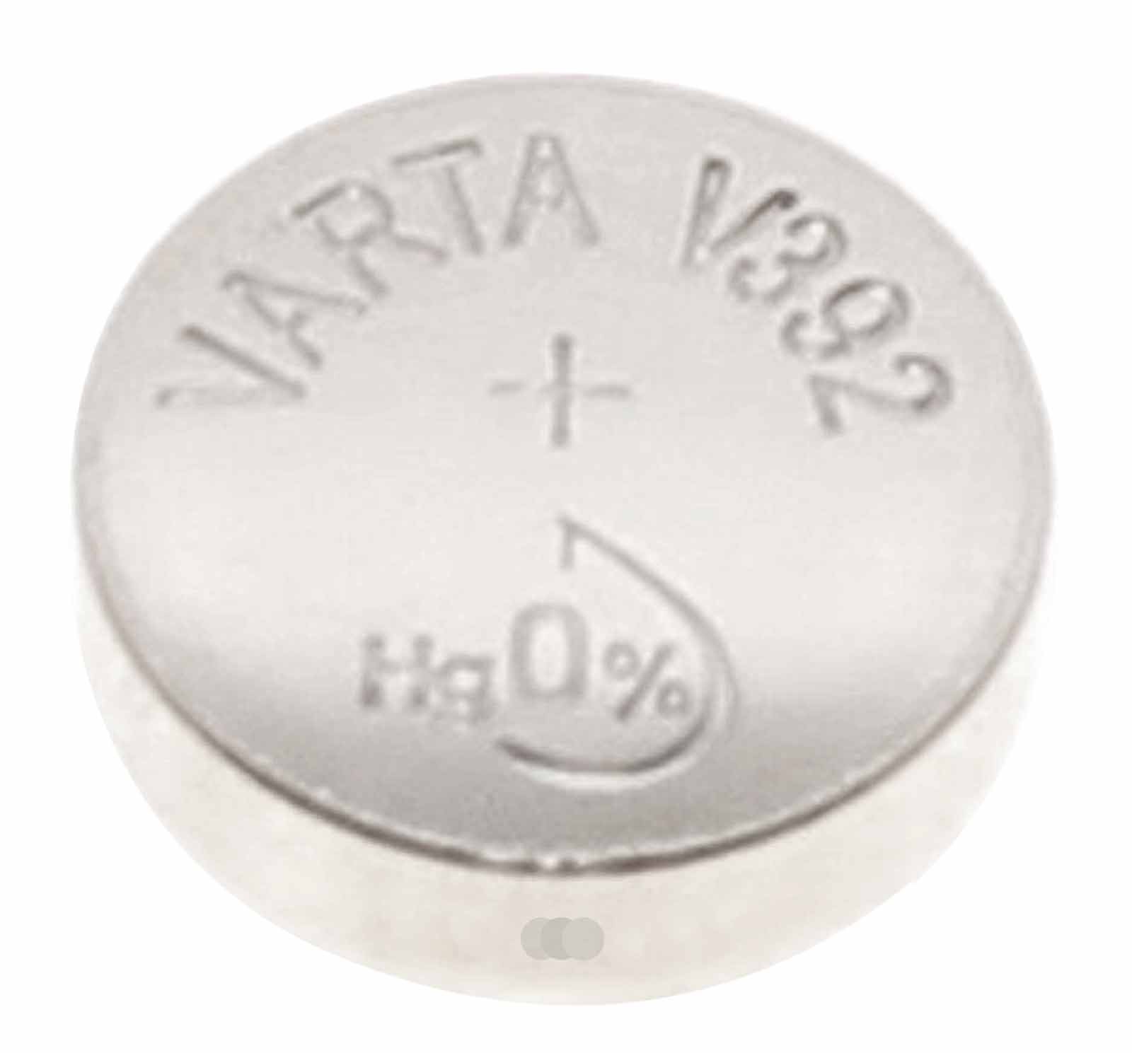 Knopfzelle Batterie für Braun PRT 1000 Fieberthermometer, 1,55V 40mAh, SR41 Silberoxid