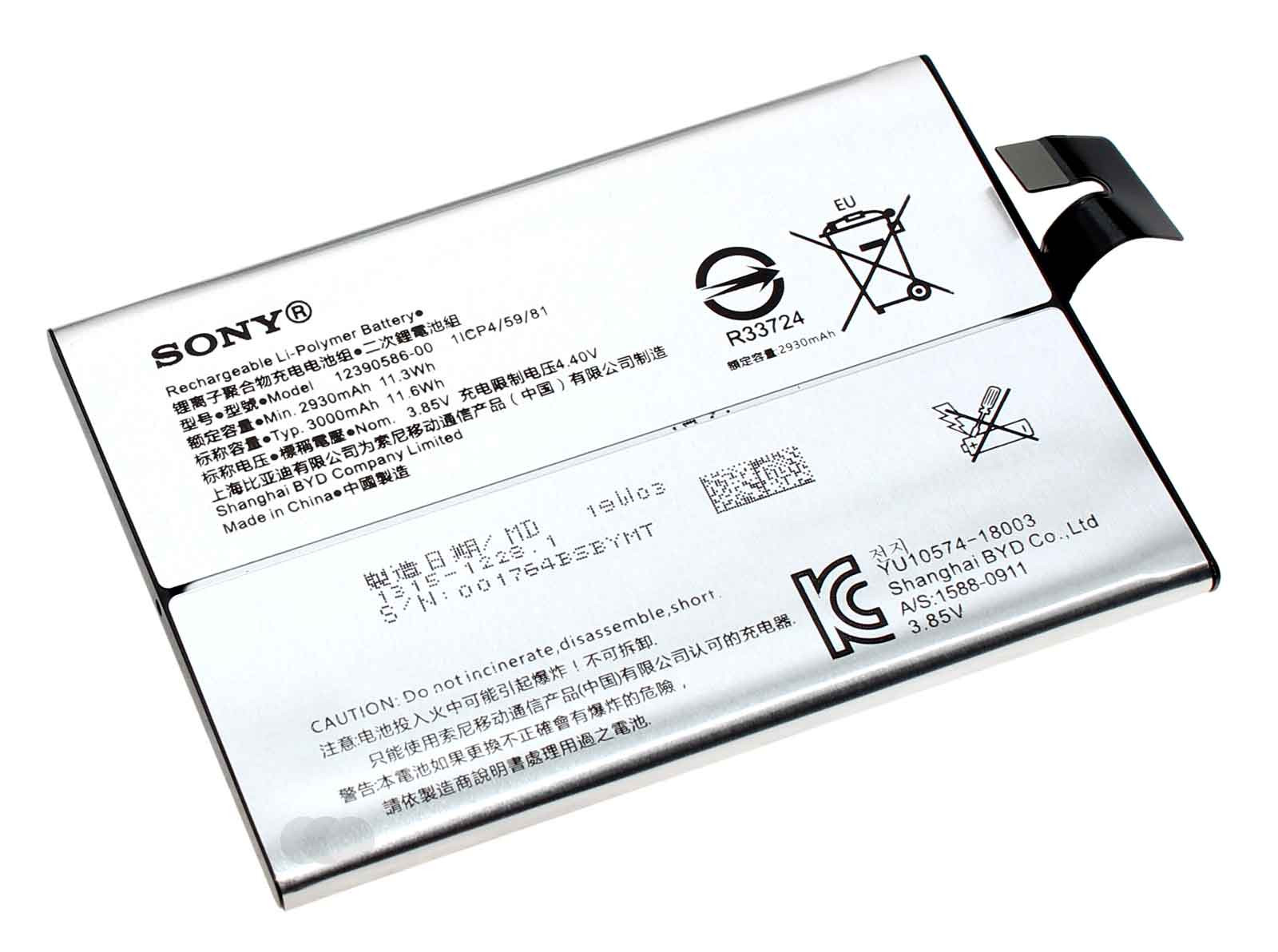 Original Akku für Sony Xperia 10 Plus I3213, I4213, U50061151, 1315-1228, 12390586-00, 3,85V, 3000mAh