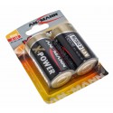 2er Blister Ansmann X-Power Alkaline battery Mono D | LR20 MN1300 AM1 | 1,5V 18000mAh