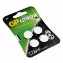 4x GP CR2016 Lithium button cell battery for watches car keys i.a. | such as BR2016 DL2016 ECR2016 | 3V 90mAh 