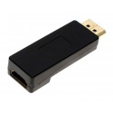 Adapter from Displayport plug (m) with HDMI socket (f) and Audio
