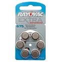 BB 08.18 - 6er Pack Rayovac Extra Advanced Knopfzelle Batterie Typ 675 | PR44 | für Hörgeräte | hearing aid | 1,4V | 640mAh