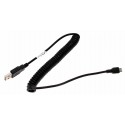 USB 2.0 data cable charging cable Micro USB | spiral cable 0,5m up to approx. 1,2m | replaces Nokia CA-101 Samsung PCBU10