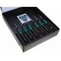 Wera 2050/6 Electronic-Screwdriver-Set 6-part with bracket | Slot Cross slot TORX-Plus Microstix