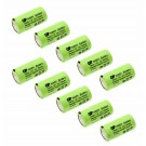 10x GP GP75AAH 2/3AA Mignon NiMH Akku, Flattop Industriezelle, 1,2V, 750mAh