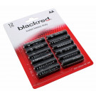 12er Pack blackred AA Mignon R6 Batterien, LR6, AM3, MN1500, E91, 1,5V, 960mAh