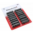 16er Pack blackred AA Mignon R6 Batterien, LR6, AM3, MN1500, E91, 1,5V, 960mAh