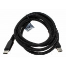 1,2m Datenkabel Ladekabel USB Type C (USB-C) Stecker auf USB Type C (USB-C) Stecker, Handy, Tablet, Laptop