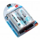 2x ANSMANN Typ 10000 Akku, Mono D, HR20, 1,2V, 10000mAh