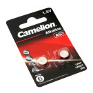 2x Camelion AG7 LR57 Alkaline Knopfzelle Batterie, 613 280-44, 7GA, G7A, SG7, V7GA, 1,5V, 34mAh