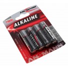 4er Blister Ansmann Alkaline Red Batterie Mignon AA, LR6, AM3, MN1500, HR6, 1,5V