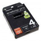 4x Panasonic eneloop Pro AA Mignon HR06 NiMH Akku, 1,2V, 2500mAh, BK-3HCDE/4BE