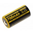 NiteCore NI18350A IMR18350 Li-Ion Akku, hochstromfähig, ungeschützt, Button Top, 3,7V, 700mAh