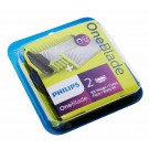 Philips OneBlade Face+Body Kit 2x Ersatz-Klingen für alle OneBlade und OneBlade Pro Rasierer, QP620/50