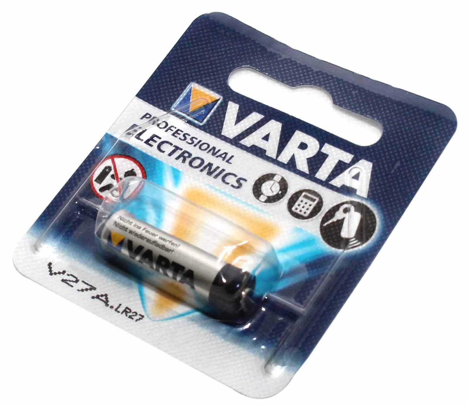 Varta Professional Electronics V27A LR27 Spezial-Batterie, Alkali-Mangan mit 12 Volt und 19 mAh Kapazität