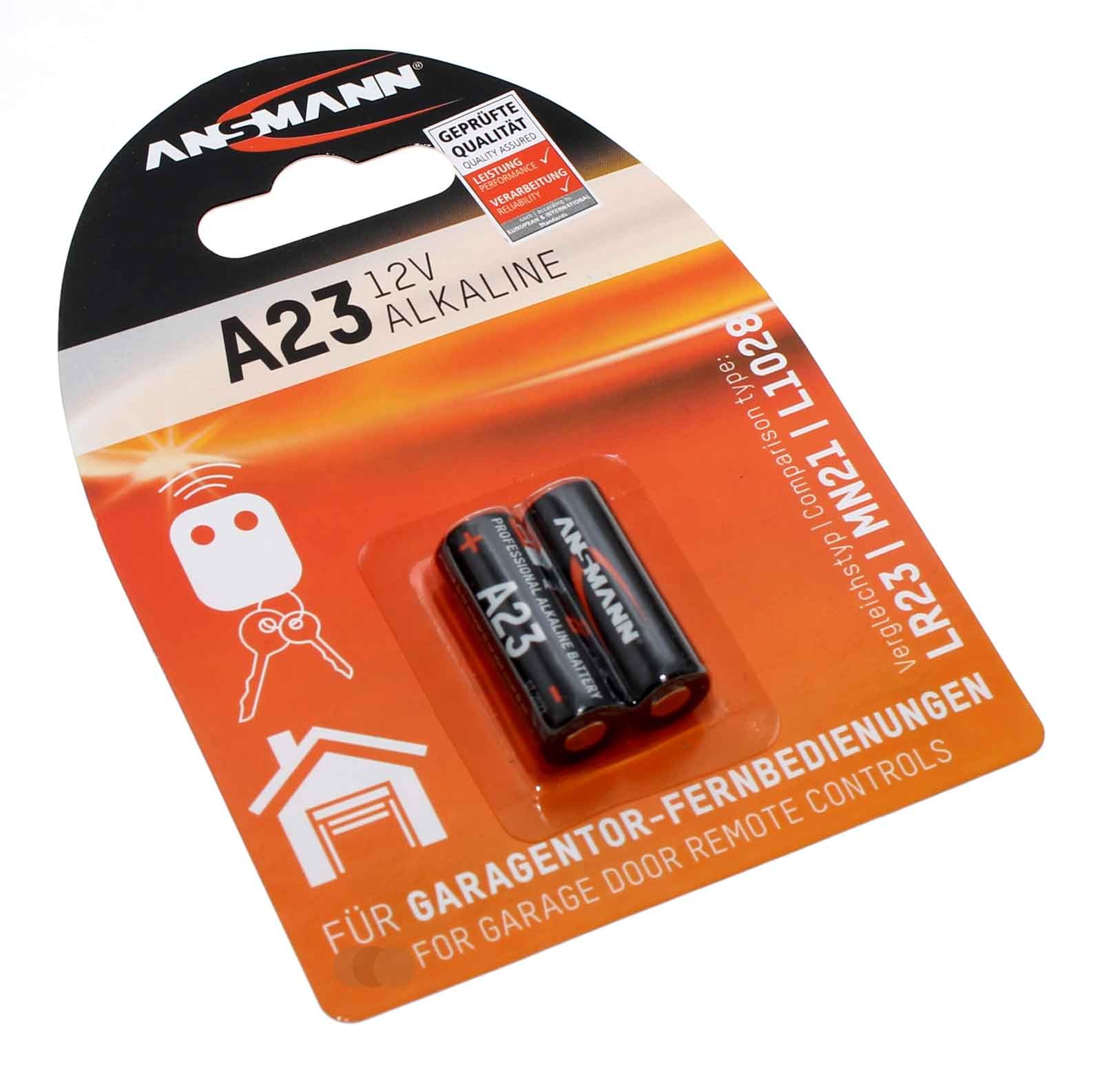 2er Pack Ansmann A23 Alkaline Batterie