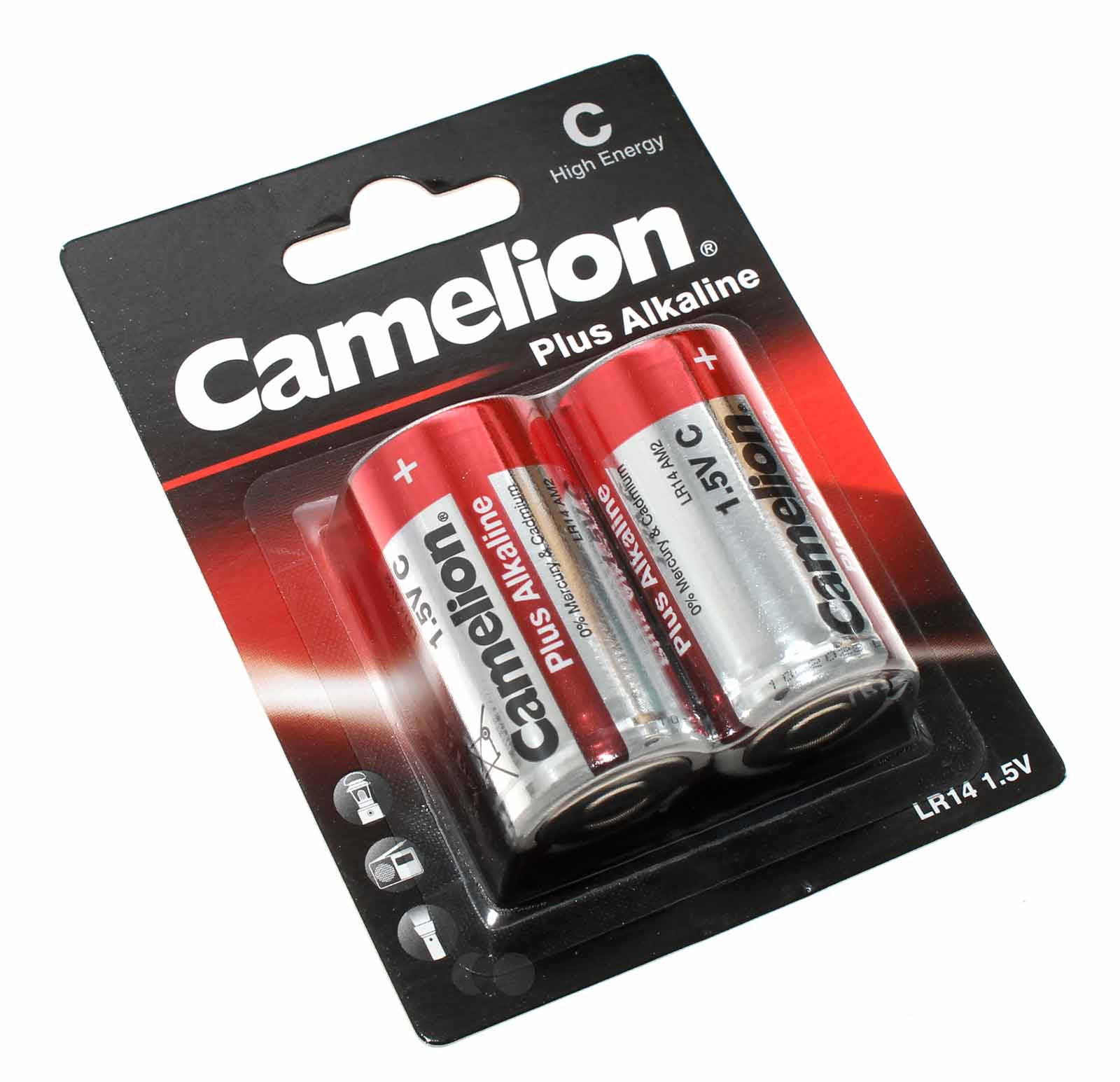 2er Pack Camelion Plus Alkaline 1,5V, C, Baby, 8450mAh, LR14-BP2, LR14, AM2, MN1400, E93