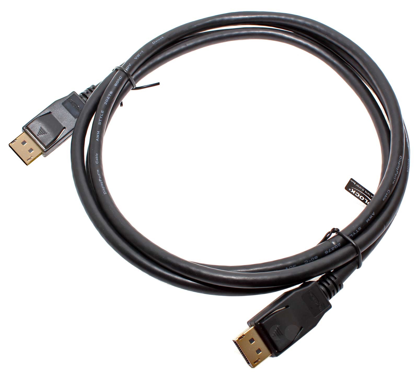 2m 4k Displayport 1.2 Kabel, Stecker auf Stecker, 83806, Delock