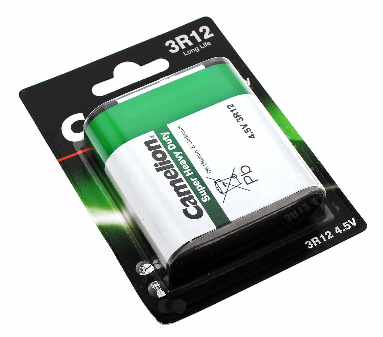 Camelion 3LR12 Super Heavy Duty Flachbatterie mit 4,5 Volt und 2000mAh Kapazität