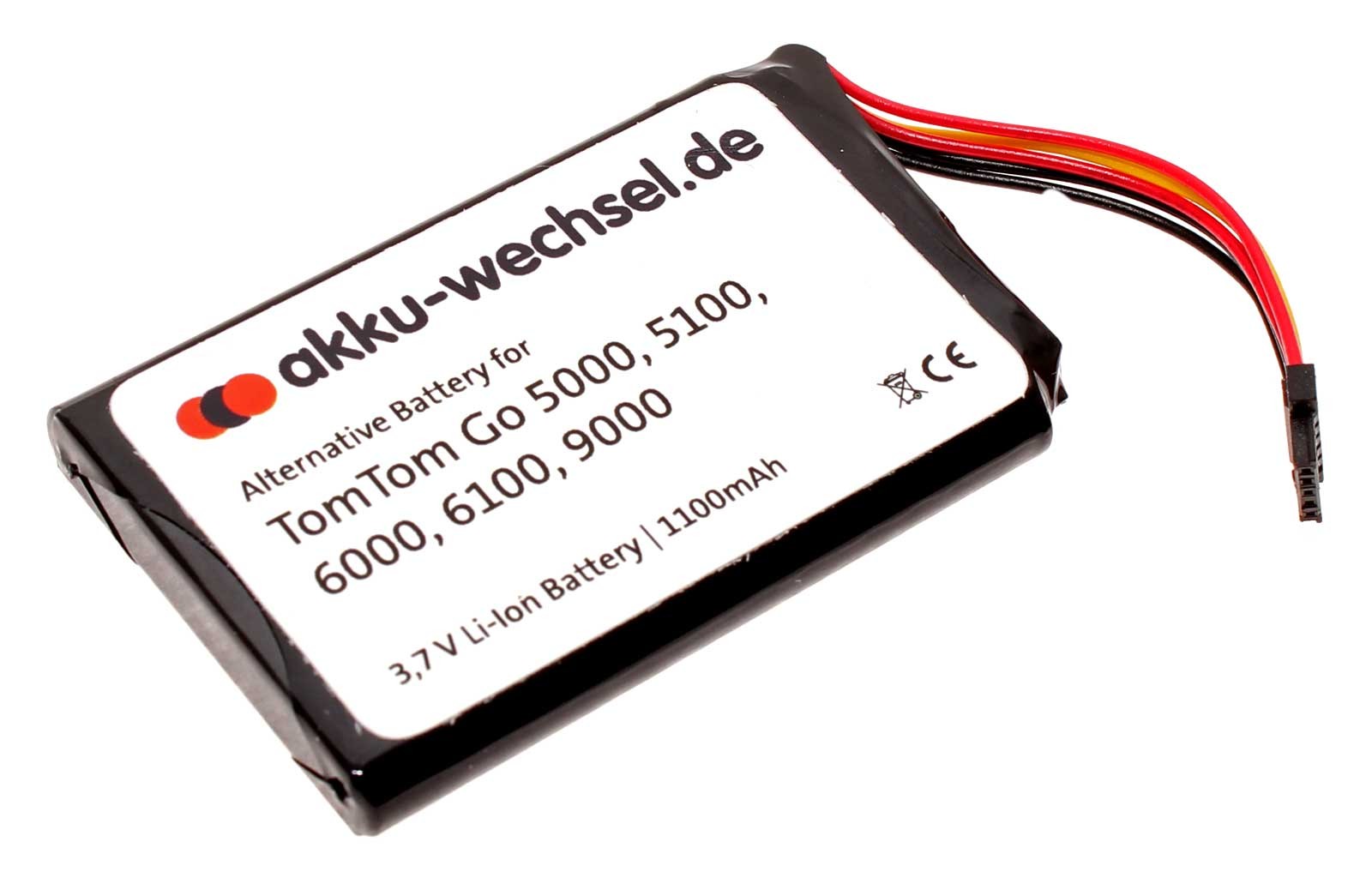 MUKUZI Akku Für Tomtom Navigation - Kompatibel Mit Go 6200, 6100, 6000 Serie