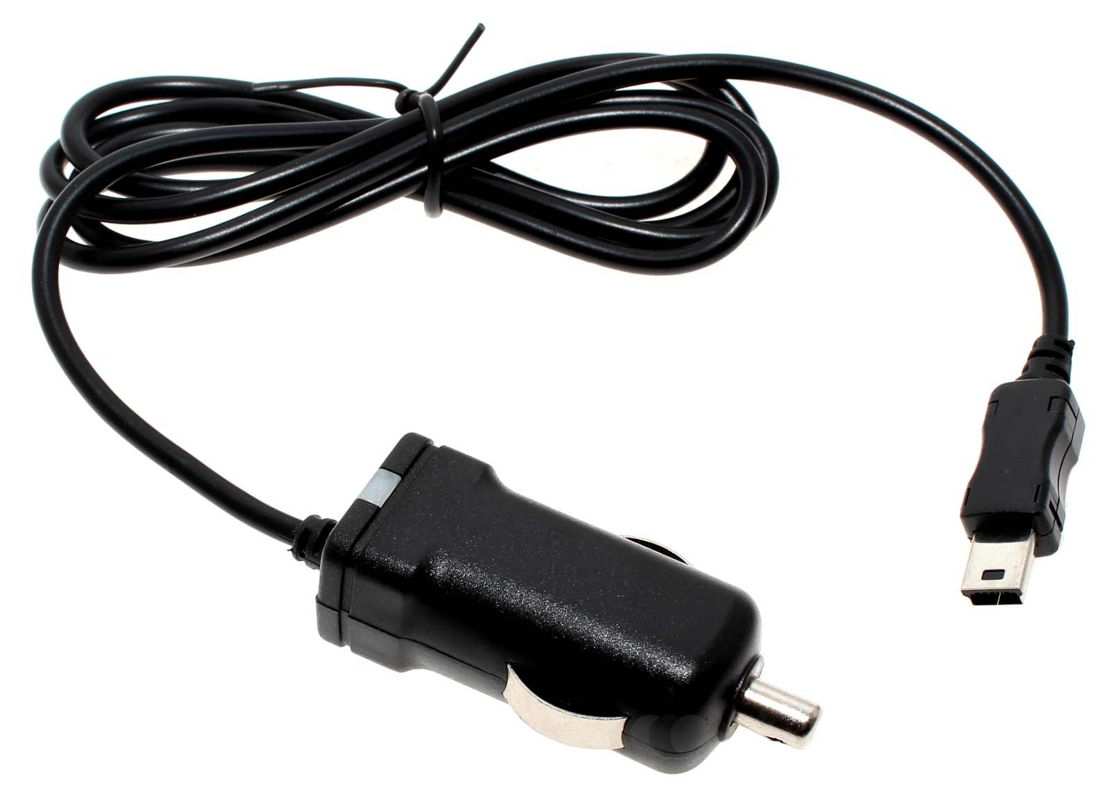 Alternatives 12 Volt/  24 Volt KFZ Ladekabel für Geräte mit Mini USB Anschluß mit integrierter TMC Antenne und Betriebs-LED Anzeige für Navigon Live