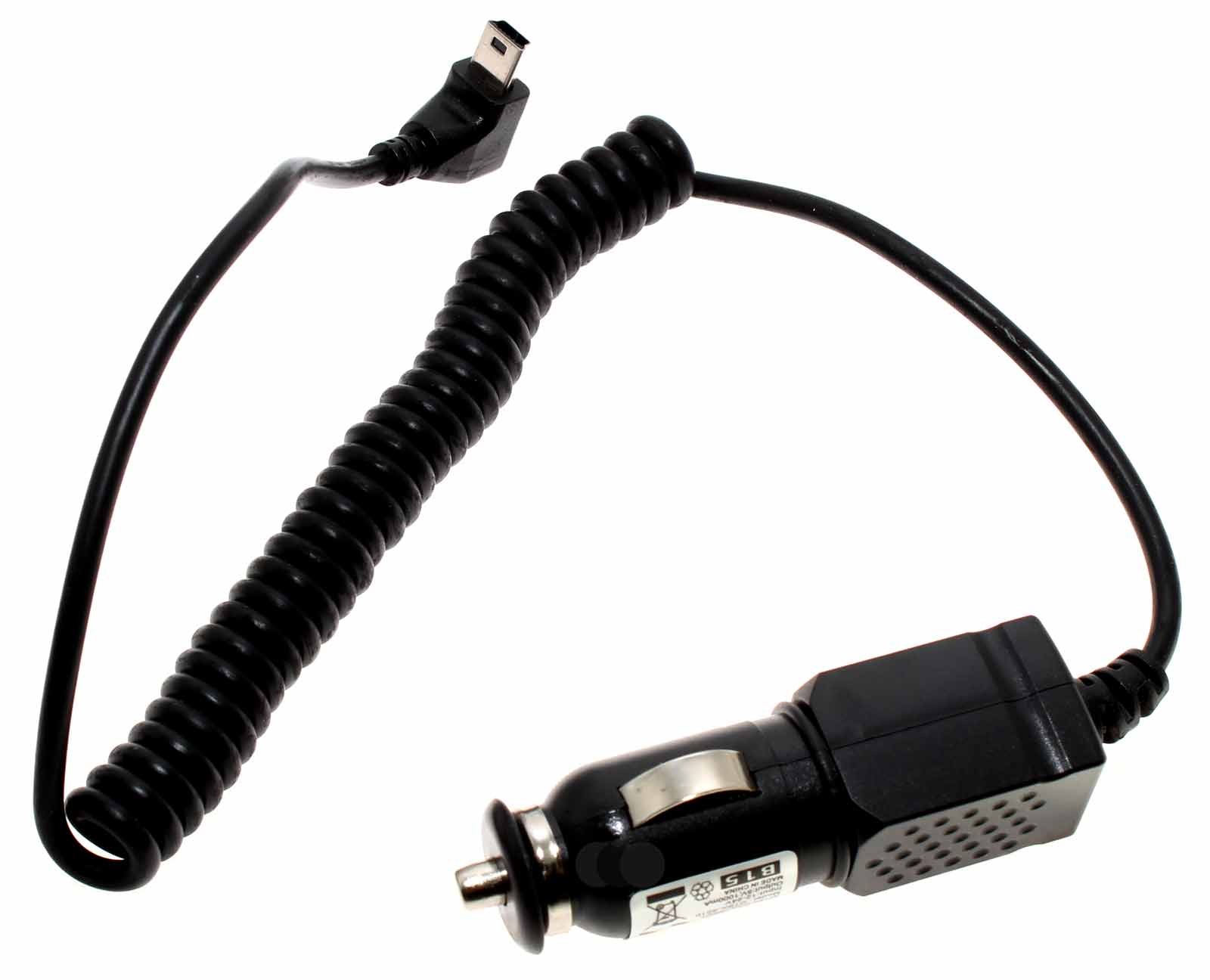 Kfz Ladekabel Ladegerät mit abgewinkeltem mini USB-Stecker
