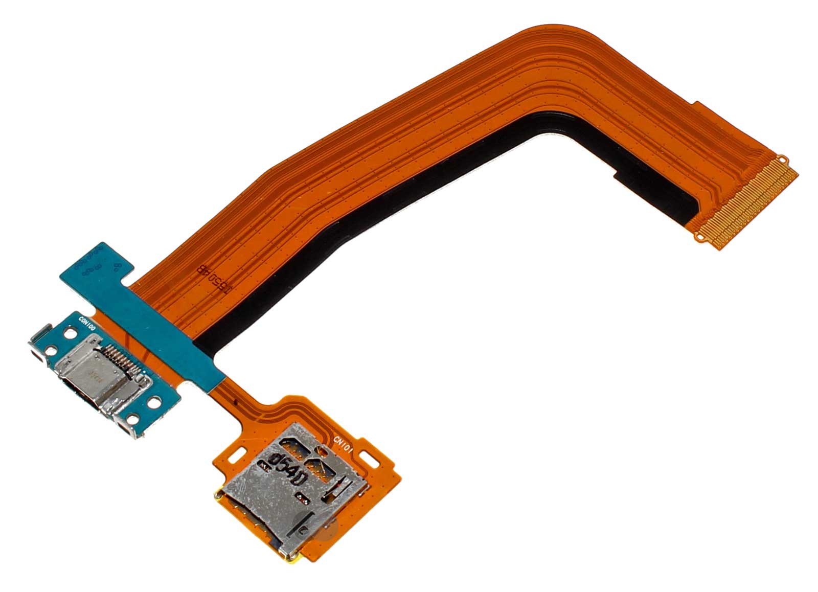Micro USB Ladebuchse + Micro SD Kartenleser Flex Kabel für Samsung Galaxy Tab S 10.5, Ersatzteil FPCB REV0.8