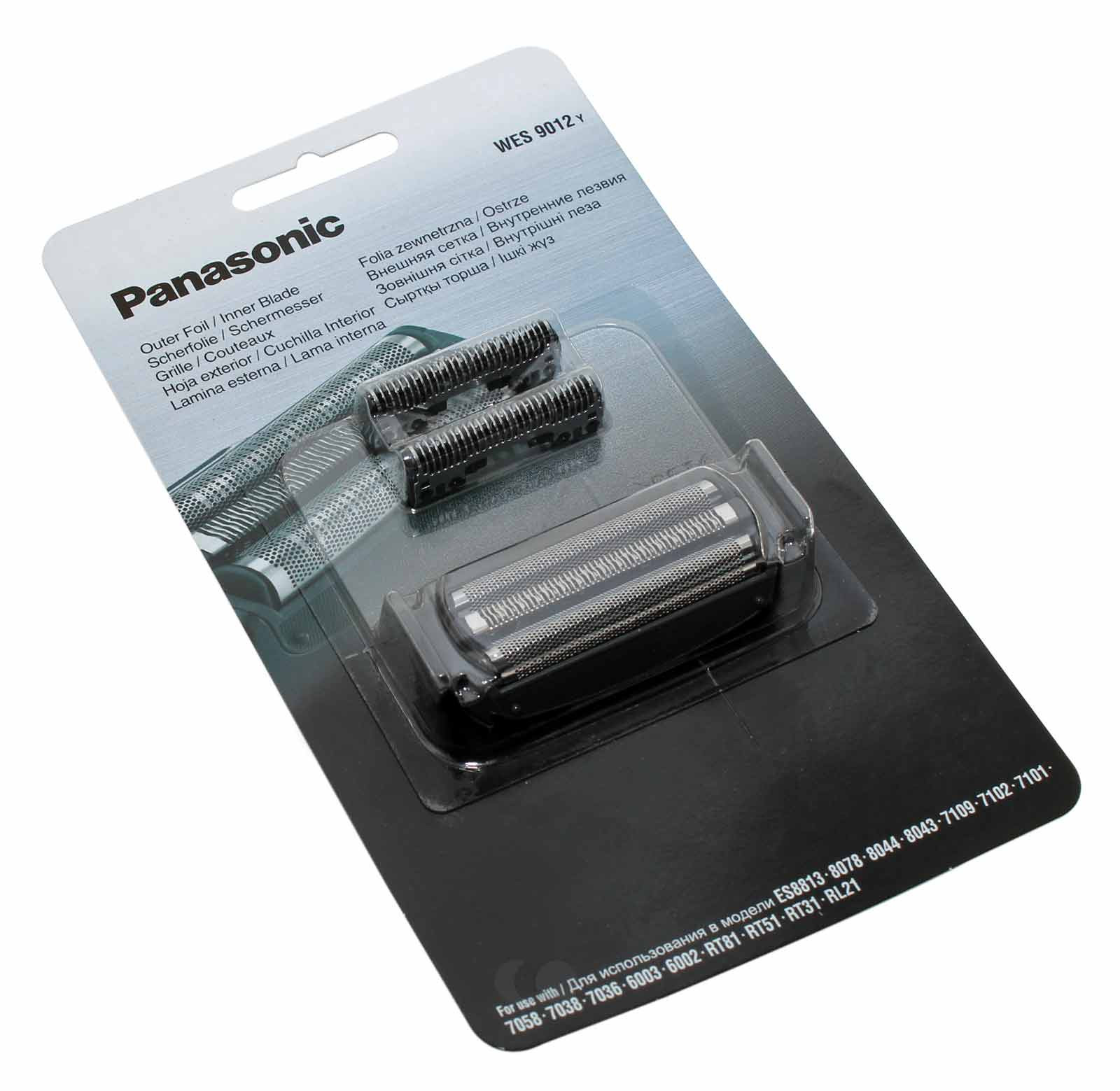 Panasonic Scherfolie und Schermesser für ES-RT81, ES6002, ES7038, ES8078 u.a., WES9012Y, Kombipack
