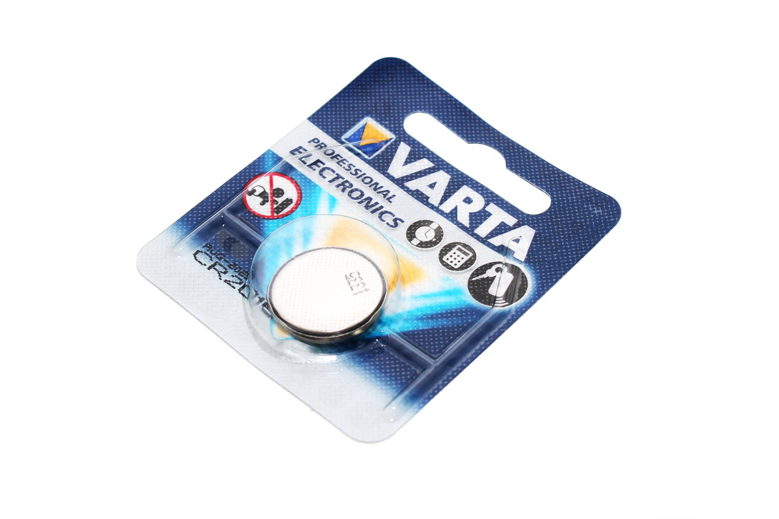 Varta CR2016 Lithium Knopfzelle Batterie für Uhren Autoschlüssel u.a., wie BR2016, DL2016, ECR2016, 3V, 87mAh