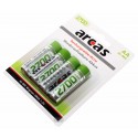 Confezione da 4 batterie Arcas HR06 Ni-MH AA | Mignon | 2700mAh | 1,2V
