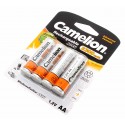Confezione da 4 batterie Camelion Ni-Mh AA 1,2V 2300mAh| [NH-AA2300BP4] HR6 Mignon