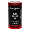 3,6V Kraftmax (XCell) LS 26500 | Batteria Baby C speciale al litio cella industiale | 9000mAh