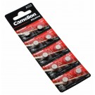 10x Camelion AG2 LR59 Knopfzelle Batterie, 280-28, 196, 2GA, G2A, GP196, LR726, L726, SG2, V2GA, 1,5V, 25mAh