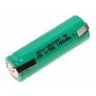 1,2V 4/5 AA NiMH-Akku mit U-Lötfahne 1400mAh für Zahnbürsten, Rasierer und andere Geräte