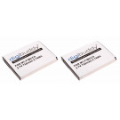 2x Akku für AVM FRITZ!Fon MT-F, M2, C4, C5, DECT Telefon, ersetzt 312BAT006, 3,7V, 750mAh