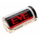 EVE ER34615 Lithium Batterie Mono D, ER34615DSEVE, U-Lötfahnen, 3,6V, 19000mAh